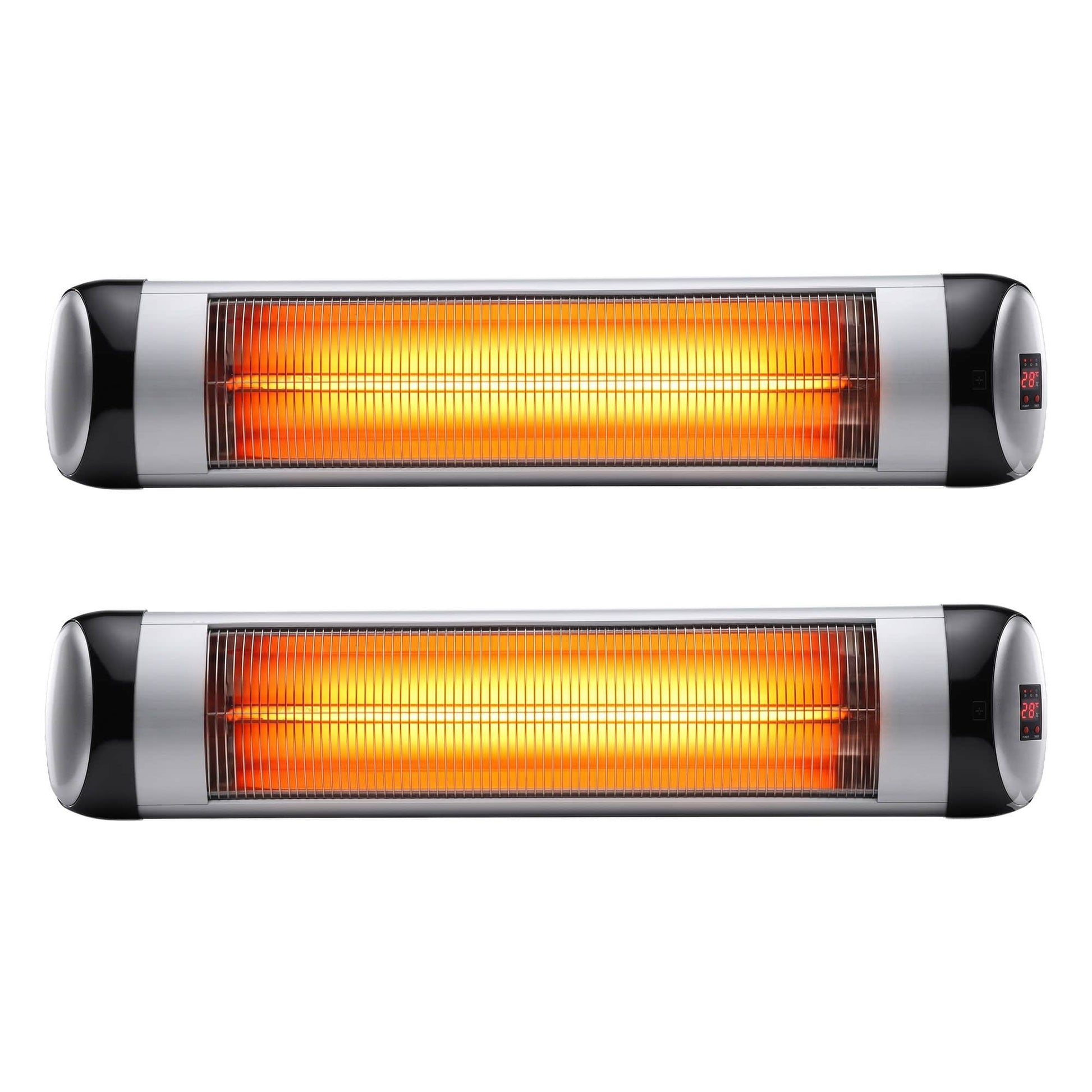 Alona.com.au Appliances > Heaters > Patio Heaters Devanti 2PCS Electric Radiant Strip Heater Outdoor Indoor Patio Infrared Heaters 2000W