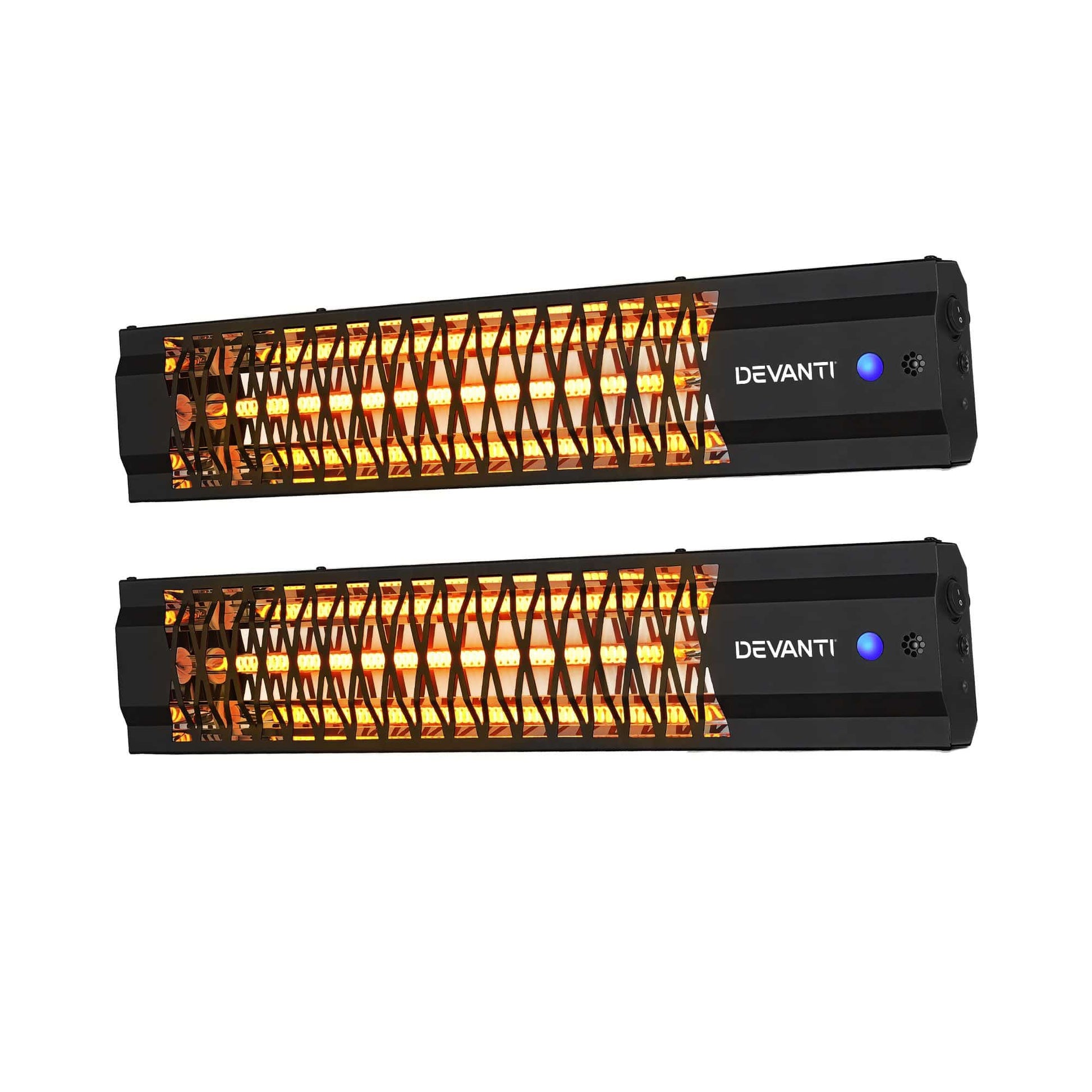 Alona.com.au Appliances > Heaters > Patio Heaters Devanti 2PCS Electric Strip Heater Radiant Infrared Heaters 2000W