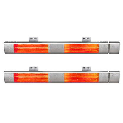 Alona.com.au Appliances > Heaters > Patio Heaters Devanti 2PCS Electric Strip Heater Radiant Infrared Heaters Remote Control 3000W