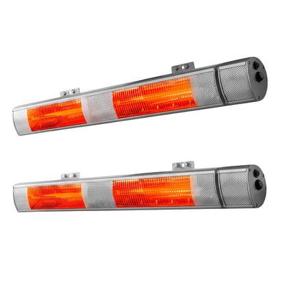 Alona.com.au Appliances > Heaters > Patio Heaters Devanti 2PCS Electric Strip Heater Radiant Infrared Heaters Remote Control 3000W