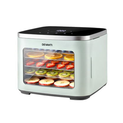 Alona.com.au Appliances > Kitchen Appliances > Food Dehydrators Devanti Food Dehydrator Machine 5 Tray Mini Fruit Dryer Maker Green