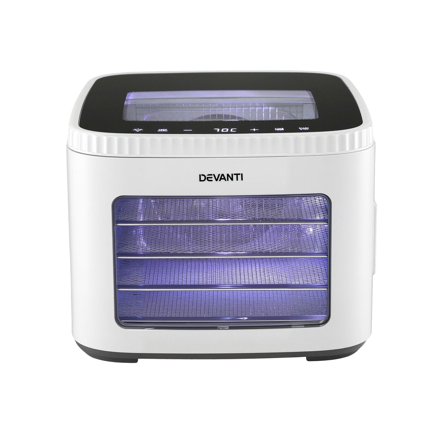 Alona.com.au Appliances > Kitchen Appliances > Food Dehydrators Devanti Food Dehydrator Machine 5 Tray Mini Fruit Dryer Maker White