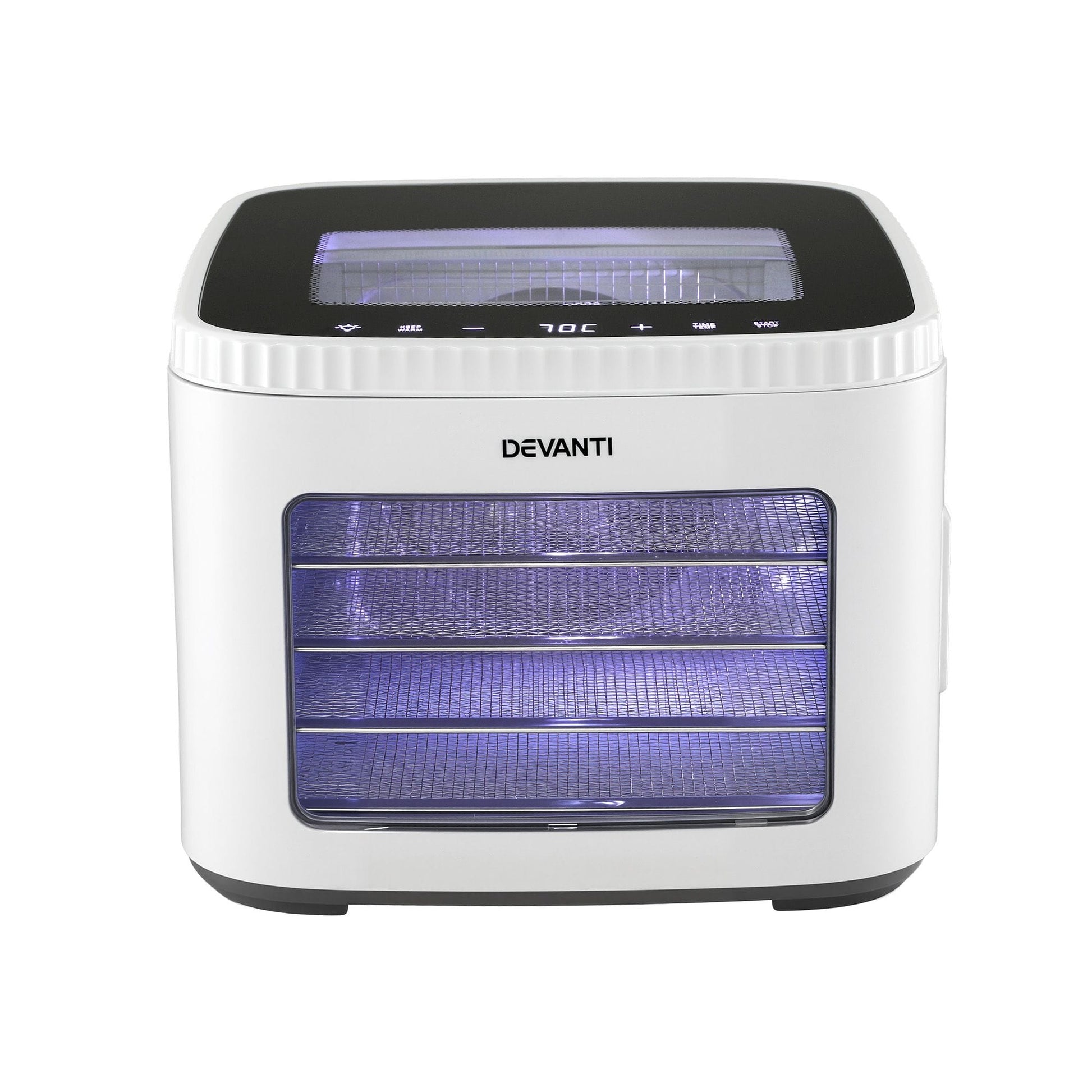 Alona.com.au Appliances > Kitchen Appliances > Food Dehydrators Devanti Food Dehydrator Machine 5 Tray Mini Fruit Dryer Maker White