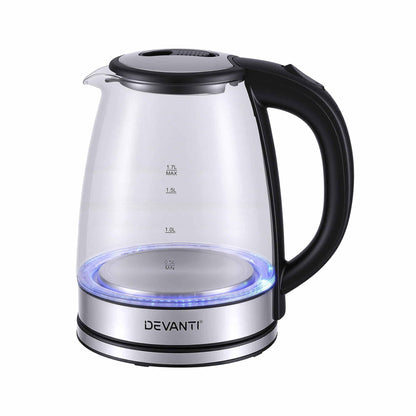 Alona.com.au Appliances > Kitchen Appliances > Kettles Devanti 1.7L Glass Electric Kettle