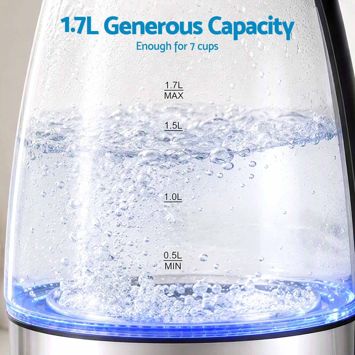 Alona.com.au Appliances > Kitchen Appliances > Kettles Devanti 1.7L Glass Electric Kettle