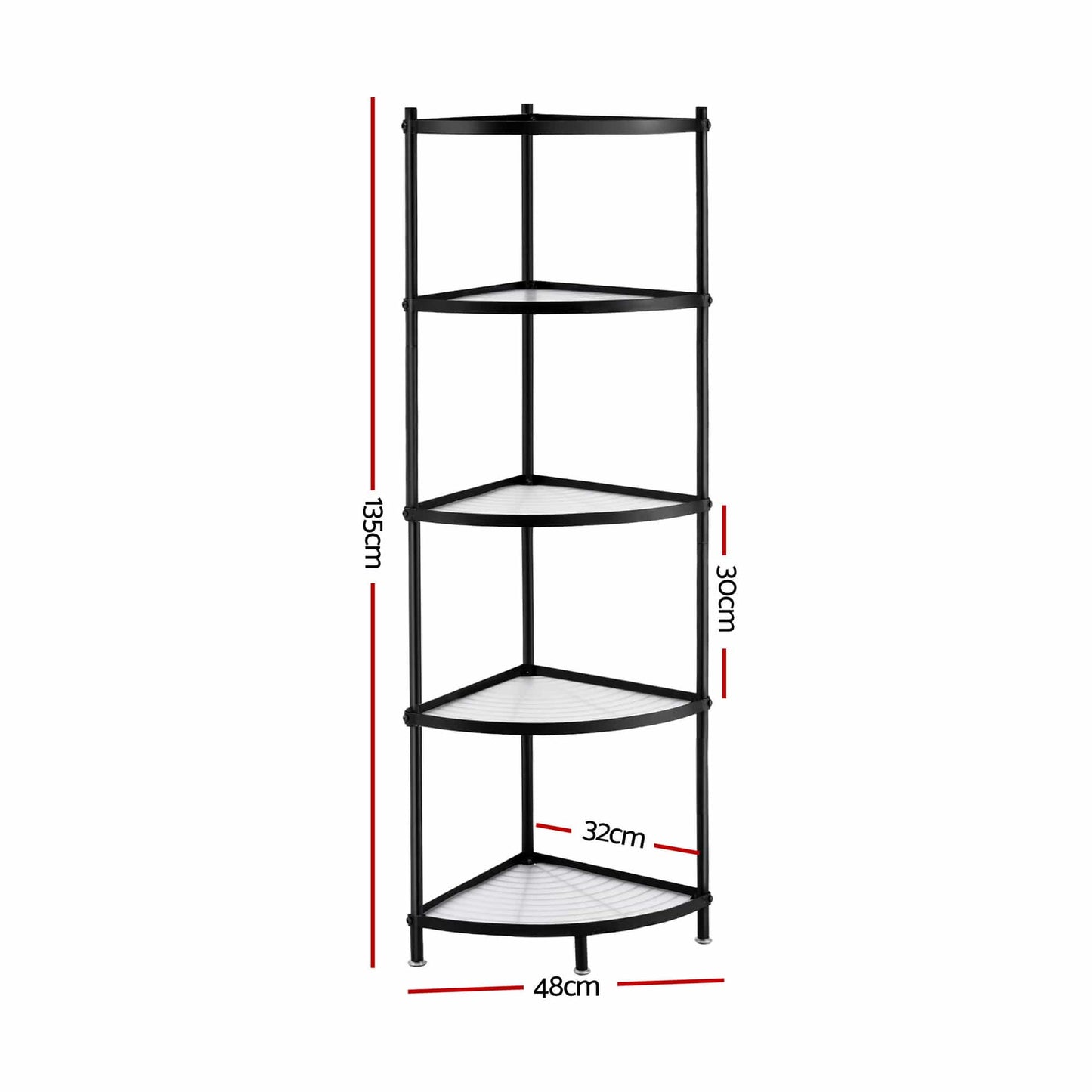 Alona.com.au Appliances > Kitchen Appliances > Kitchen Appliance Accessories Artiss 5-Tier Kitchen Corner Shelf Rack Stand Microwave Metal Storage Shelves