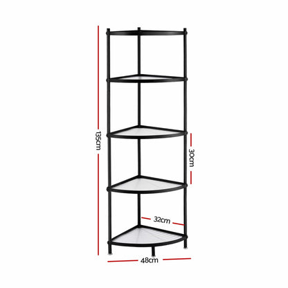 Alona.com.au Appliances > Kitchen Appliances > Kitchen Appliance Accessories Artiss 5-Tier Kitchen Corner Shelf Rack Stand Microwave Metal Storage Shelves