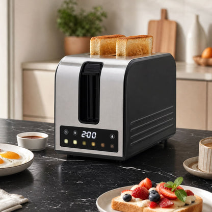 Alona.com.au Appliances > Kitchen Appliances > Toasters & Grills Devanti 2-Slice Toaster, LED Display 3.5cm Wide Slots 6 Browning Levels