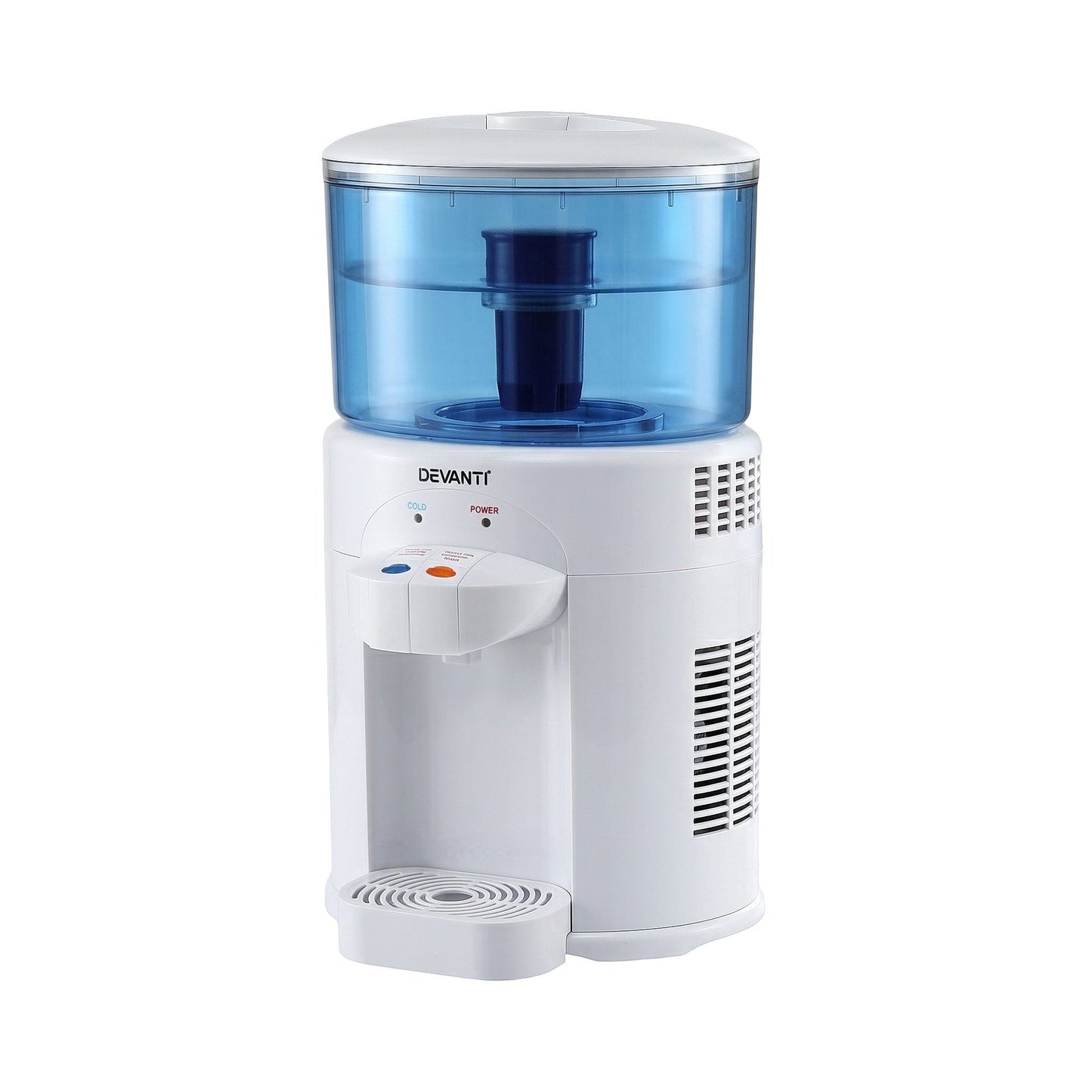 Alona.com.au Appliances > Kitchen Appliances > Water Dispensers Devanti 5L Bench Top Water Cooler Dispenser with Filter 2 Taps Countertop Water Purifier