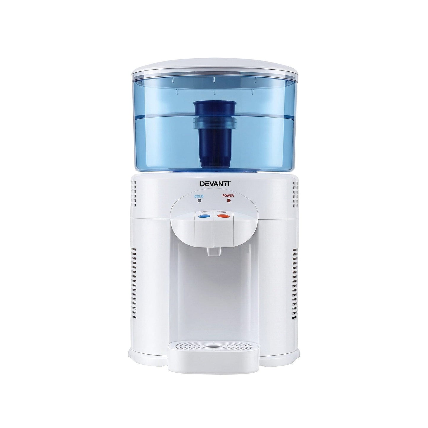 Alona.com.au Appliances > Kitchen Appliances > Water Dispensers Devanti 5L Bench Top Water Cooler Dispenser with Filter 2 Taps Countertop Water Purifier