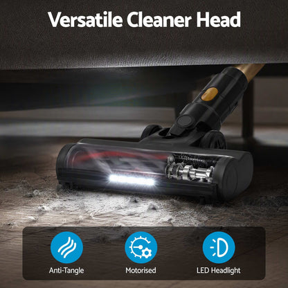 Alona.com.au Appliances > Vacuum Cleaners > Stick Vacuums DEVANTI 30000Pa Cordless Stick Vacuum Cleaner 4-in-1 Handheld Vac, Gold