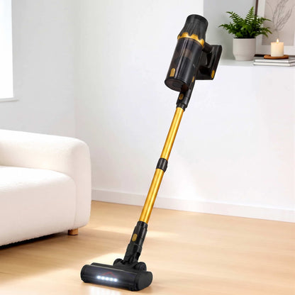 Alona.com.au Appliances > Vacuum Cleaners > Stick Vacuums DEVANTI 30000Pa Cordless Stick Vacuum Cleaner 4-in-1 Handheld Vac, Gold