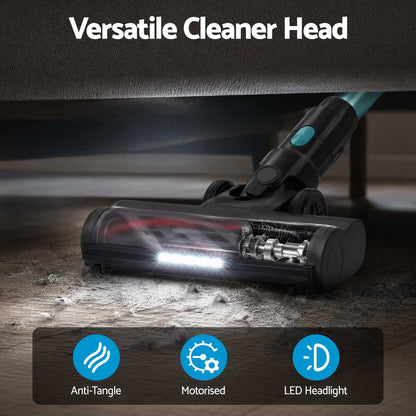 Alona.com.au Appliances > Vacuum Cleaners > Stick Vacuums DEVANTI 30000Pa Cordless Stick Vacuum Cleaner 4-in-1 Handheld Vac, Green