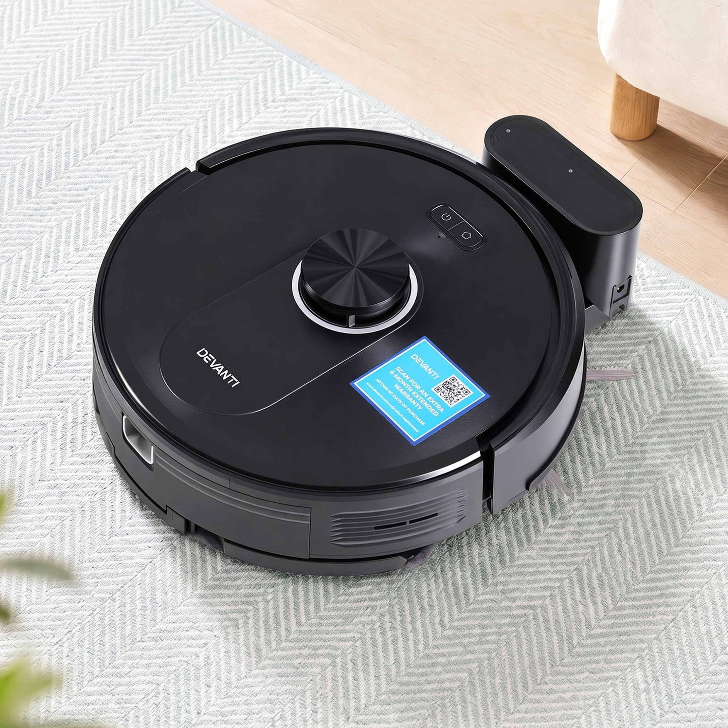 Alona.com.au Appliances > Vacuum Cleaners > Vacuums DEVANTI Robot Vacuum and Mop, APP Control 6000Pa LDS Laser 3-in-1 Cleaning