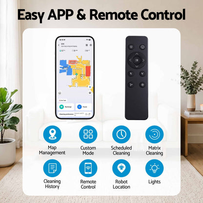 Alona.com.au Appliances > Vacuum Cleaners > Vacuums DEVANTI Robot Vacuum and Mop, APP Control 6000Pa LDS Laser 3-in-1 Cleaning