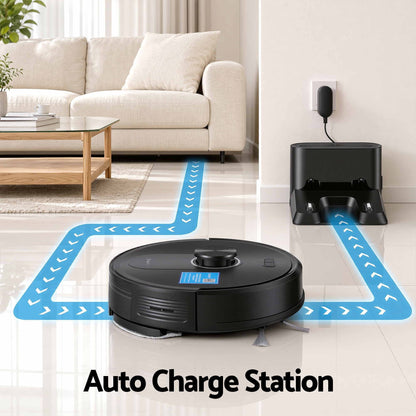 Alona.com.au Appliances > Vacuum Cleaners > Vacuums DEVANTI Robot Vacuum and Mop, APP Control 6000Pa LDS Laser 3-in-1 Cleaning