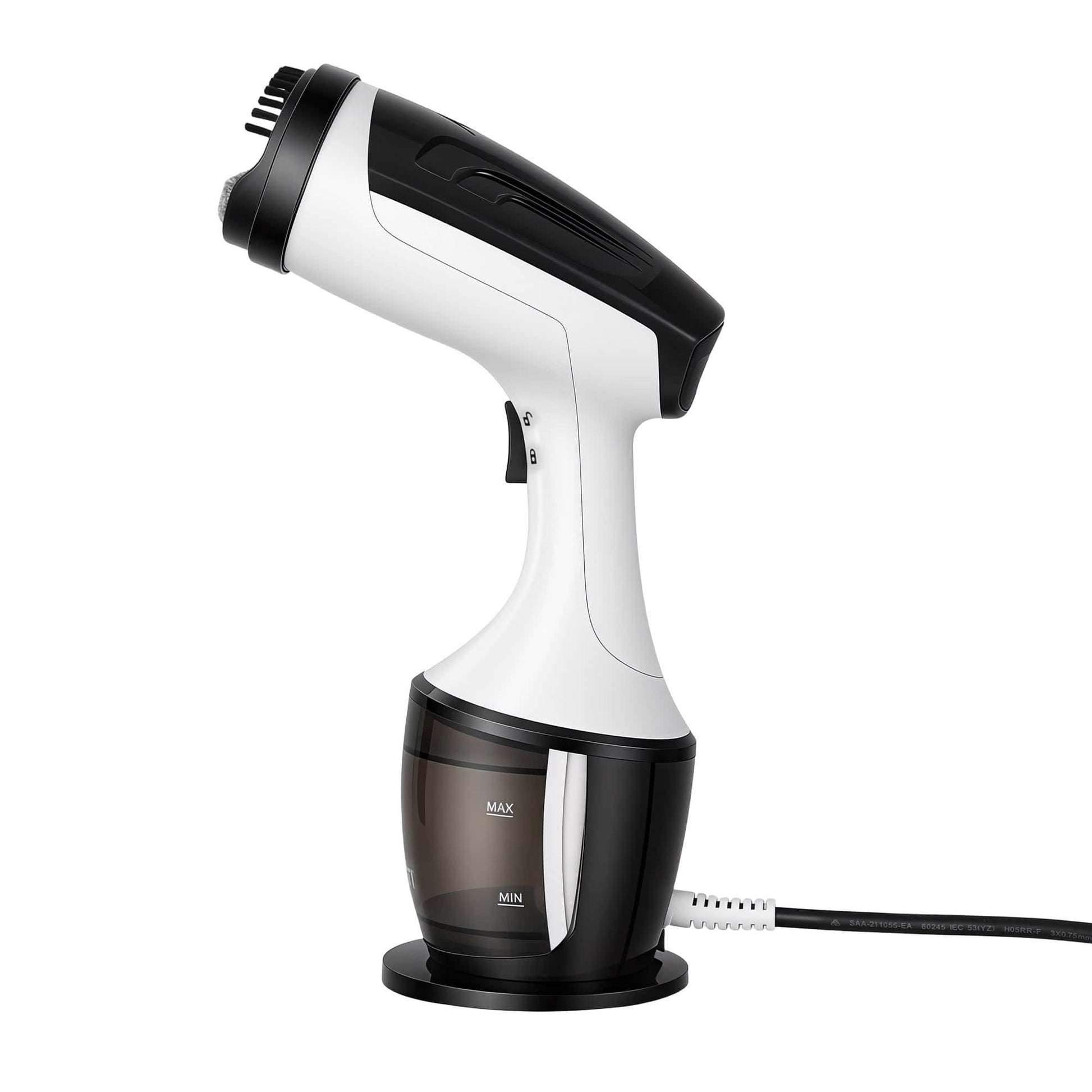 Alona.com.au Appliances > Washers, Dryers & Irons > Irons & Ironing Systems Devanti Clothes Steamer, 1500W Powerful Fast 30s Heat-Up Continuous Steam Lock 160ml Tank Fabric Brush Portable Handheld Steam Iron for Home Travel Business Trip
