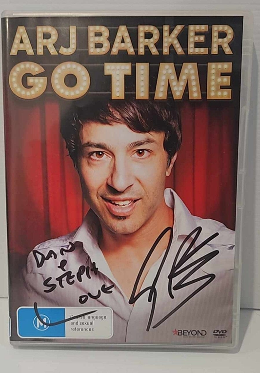 Alona.com.au Arj Barker Go Time (DVD, 2017) Signed Autographed Initialed