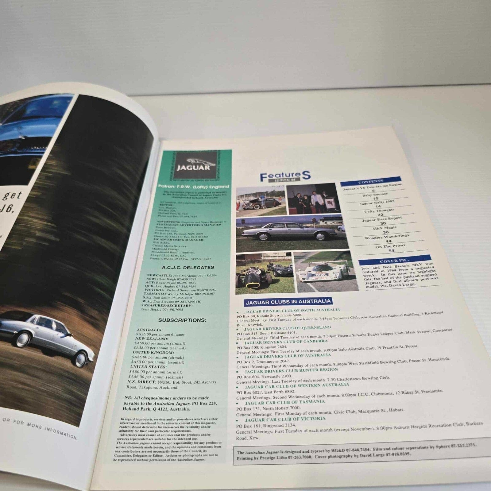 Alona.com.au Australian Jaguar Magazine Issue Apr May 1992 No 44 Drivers Car Club '92 Rally