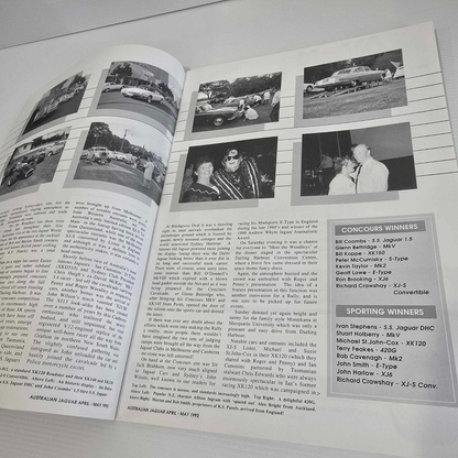 Alona.com.au Australian Jaguar Magazine Issue Apr May 1992 No 44 Drivers Car Club '92 Rally