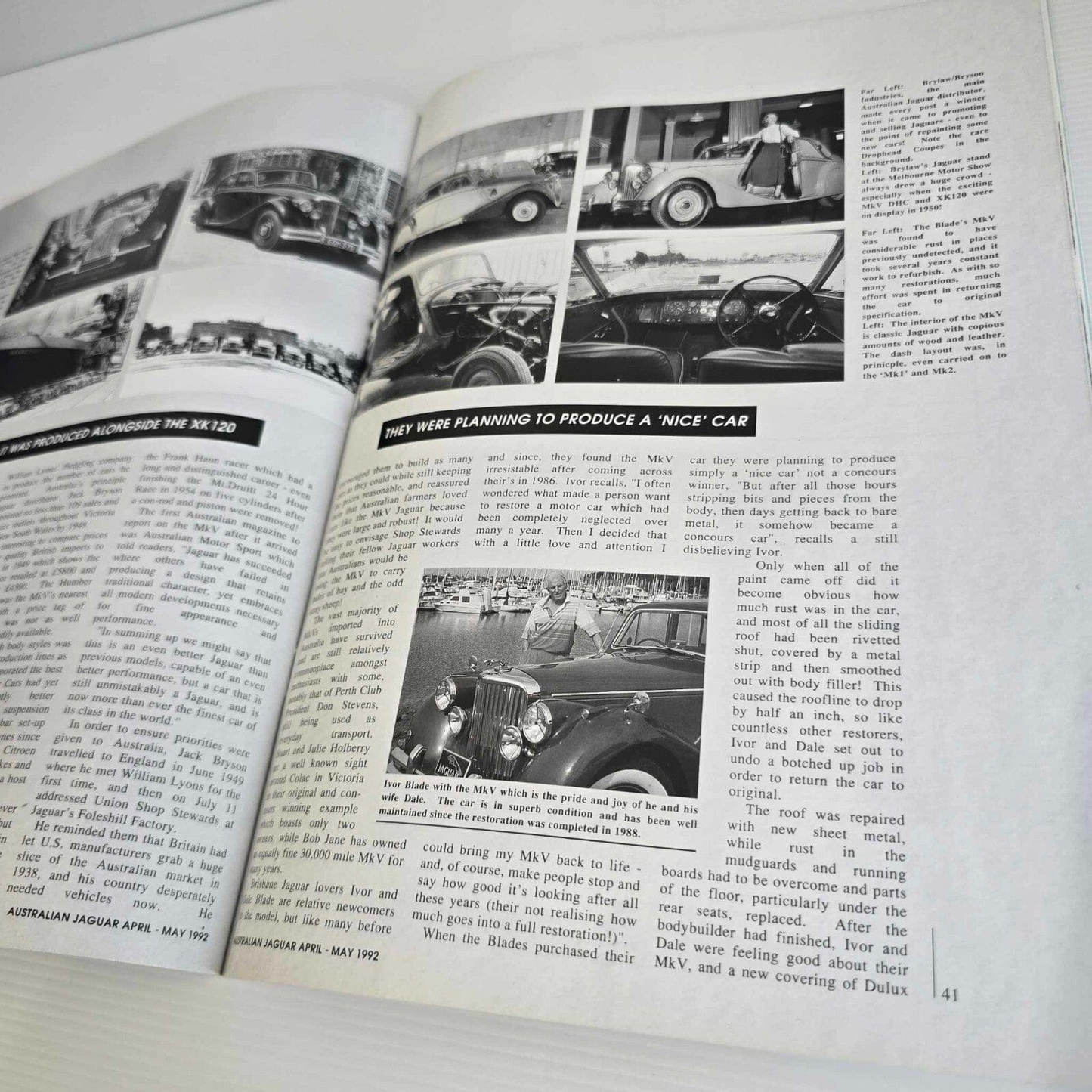 Alona.com.au Australian Jaguar Magazine Issue Apr May 1992 No 44 Drivers Car Club '92 Rally