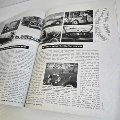 Alona.com.au Australian Jaguar Magazine Issue Apr May 1992 No 44 Drivers Car Club '92 Rally