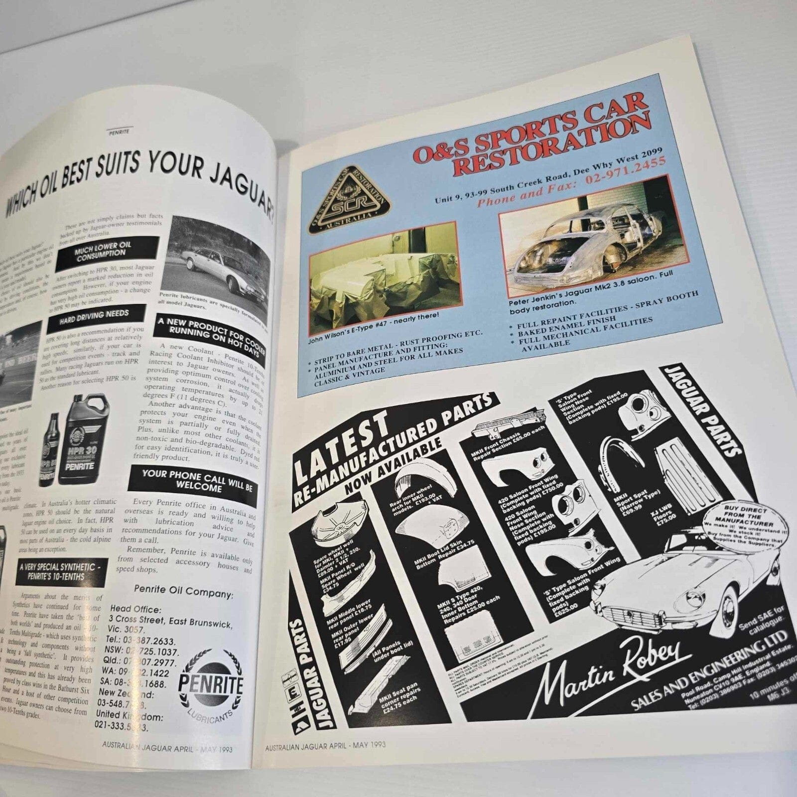 Alona.com.au Australian Jaguar Magazine Issue Apr May 1993 No 50 Drivers Car Club Rally '93