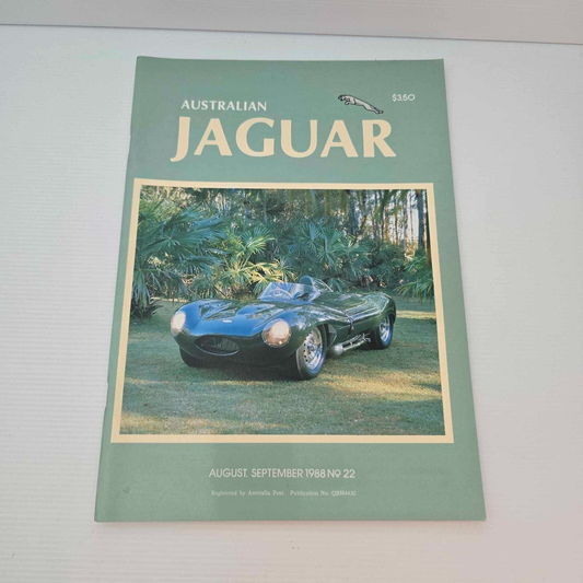 Alona.com.au Australian Jaguar Magazine Issue Aug-Sept 1988 No 22 Drivers Car Club Le Mans