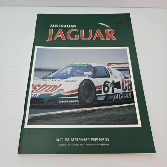 Alona.com.au Australian Jaguar Magazine Issue Aug-Sept 1989 No 28 Drivers Car Club XJR-6