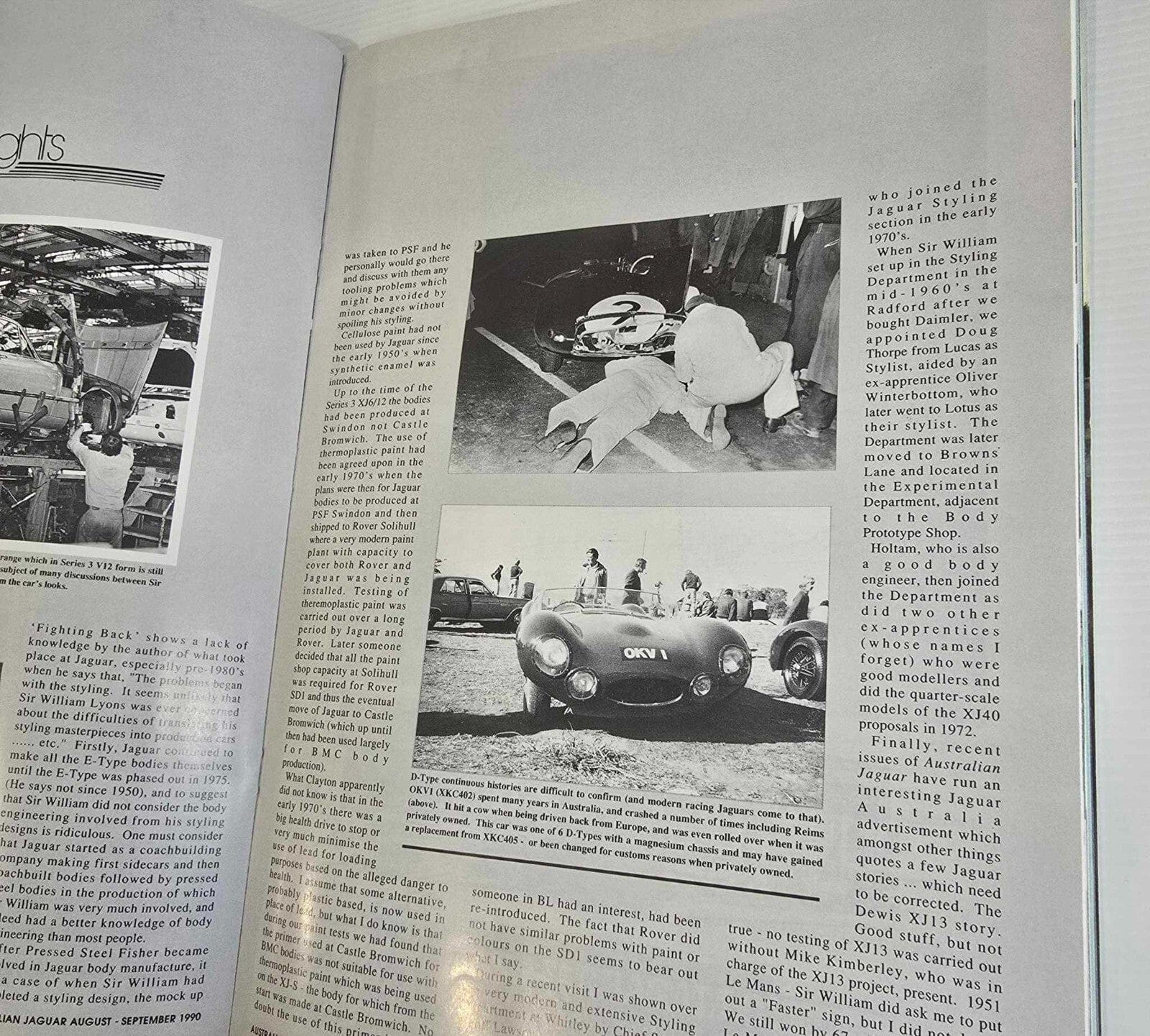 Alona.com.au Australian Jaguar Magazine Issue Aug Sept 1990 No 34 Drivers Car Club XJ-S