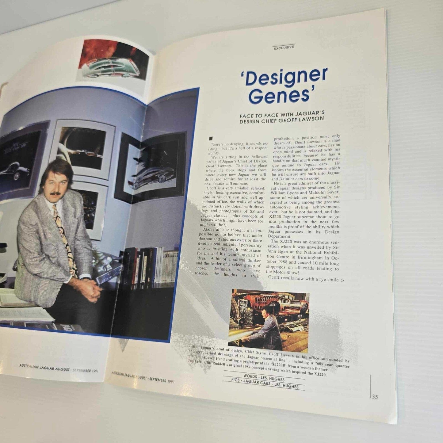 Alona.com.au Australian Jaguar Magazine Issue Aug Sept  1991 No 40 Drivers Car Club XJR-14 15