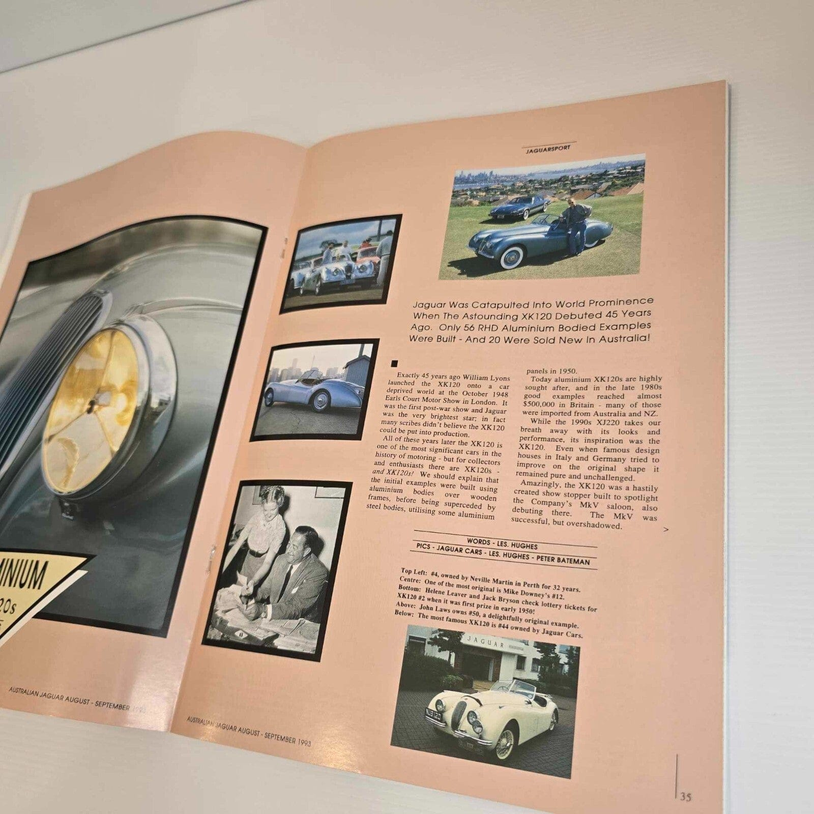 Alona.com.au Australian Jaguar Magazine Issue Aug Sept 1993 No 52 Drivers Car Club XK120