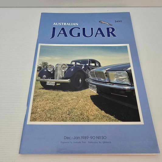 Alona.com.au Australian Jaguar Magazine Issue Dec-Jan 1990 No 30 Drivers Car Club E-Type XJ-S