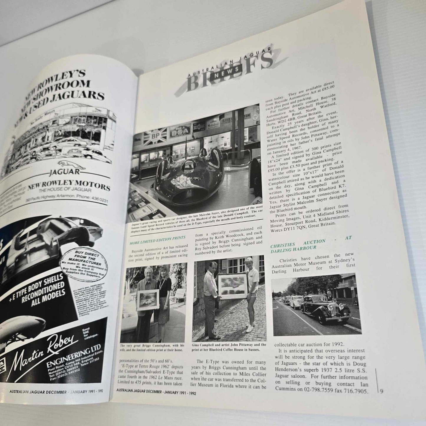 Alona.com.au Australian Jaguar Magazine Issue Dec Jan 1991-92 No 42 Drivers Car Club MK2