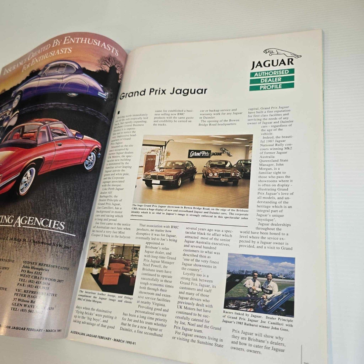 Alona.com.au Australian Jaguar Magazine Issue Feb Mar 1991 No 37 Drivers Car Club E-Types
