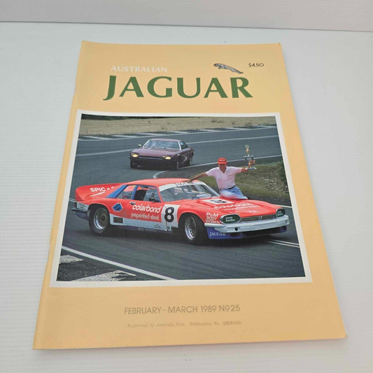 Alona.com.au Australian Jaguar Magazine Issue Feb-March 1989 No 25 Drivers Car Club XJS Coupe