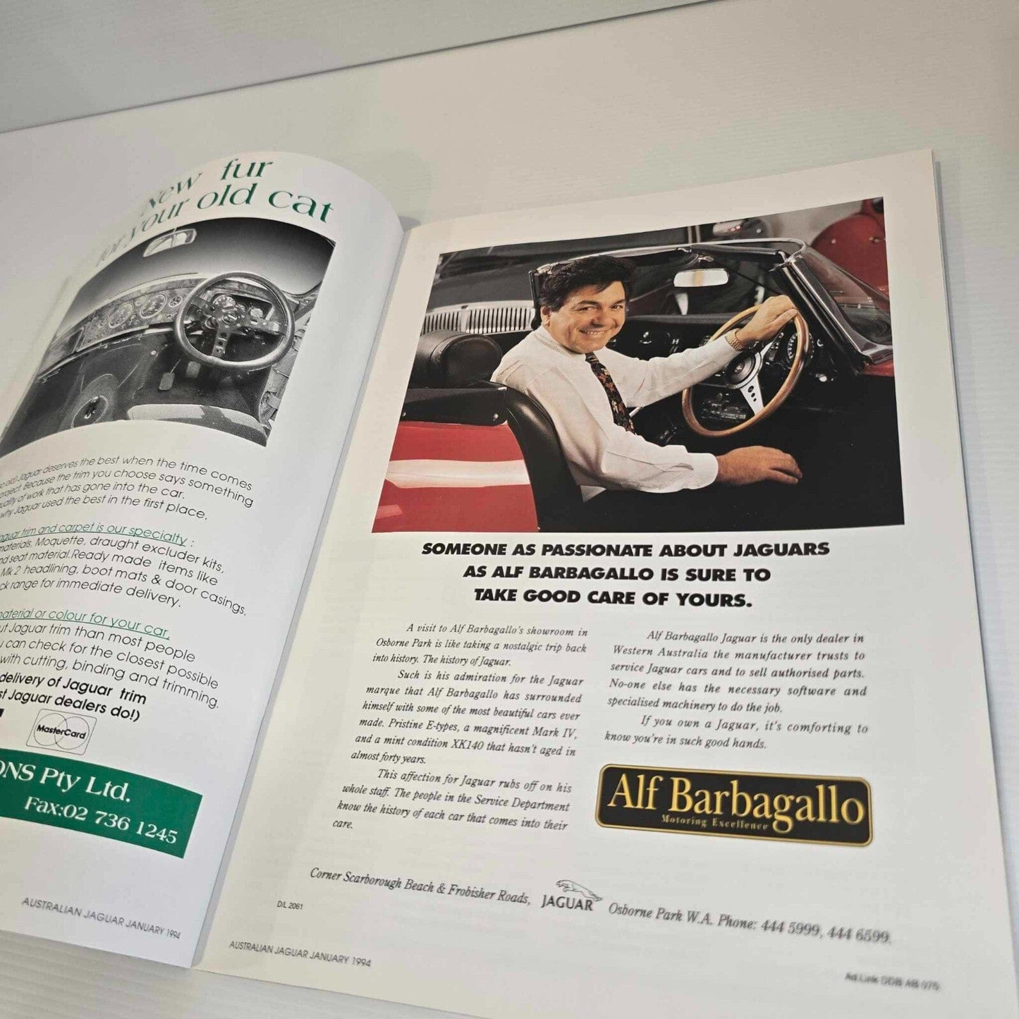 Alona.com.au Australian Jaguar Magazine Issue January 1994 No 54 Drivers Car Club XJ-S V12