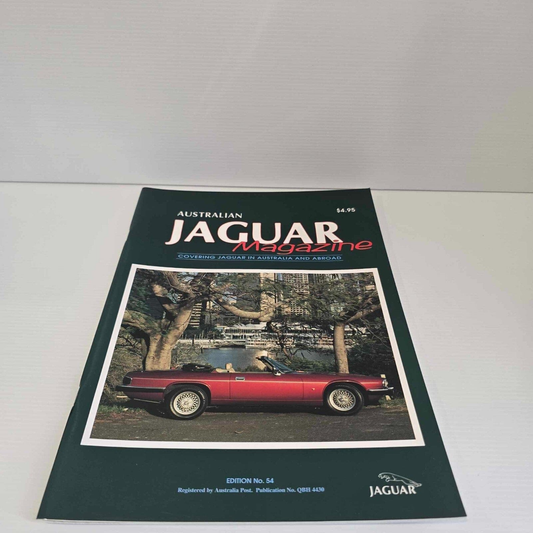 Alona.com.au Australian Jaguar Magazine Issue January 1994 No 54 Drivers Car Club XJ-S V12