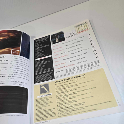 Alona.com.au Australian Jaguar Magazine Issue July 1994 No 57 Drivers Car Club XK Re-Run S.S.