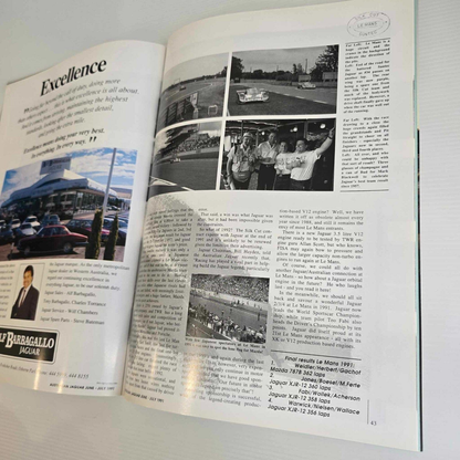 Alona.com.au Australian Jaguar Magazine Issue June July 1991 No 39 Driver Car Club Le Mans 91
