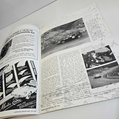 Alona.com.au Australian Jaguar Magazine Issue June July 1992 No 45 Drivers Car Club V12 XJ-C