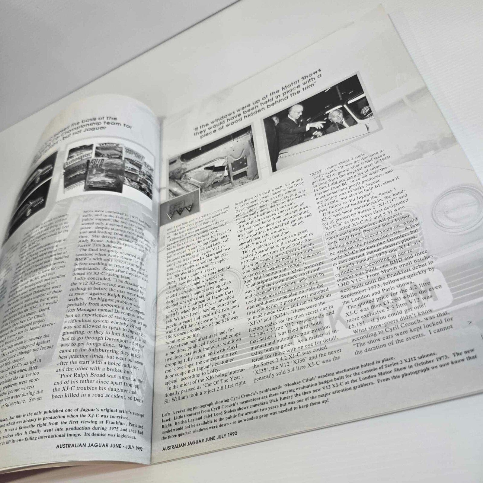 Alona.com.au Australian Jaguar Magazine Issue June July 1992 No 45 Drivers Car Club V12 XJ-C