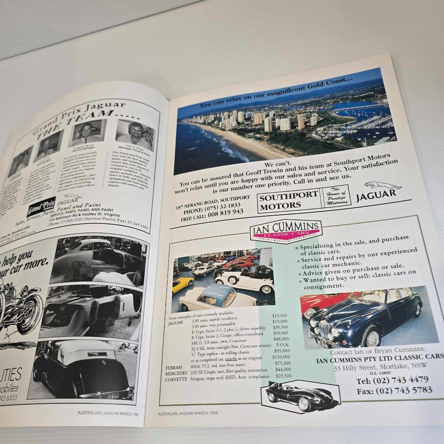 Alona.com.au Australian Jaguar Magazine Issue March 1994 No 55 Drivers Car Club MK2