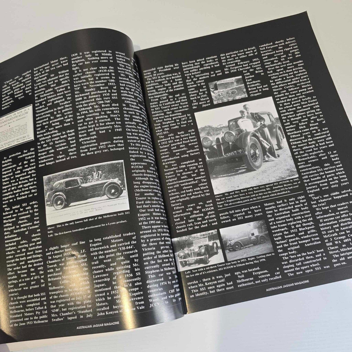 Alona.com.au Australian Jaguar Magazine Issue No 65 Drivers Car Club SS1 Tom Walkinshaw's