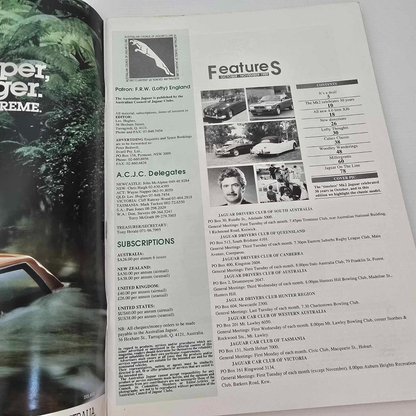 Alona.com.au Australian Jaguar Magazine Issue Oct-Nov 1989 No 29 Drivers Car Club Mk2 - XJ6