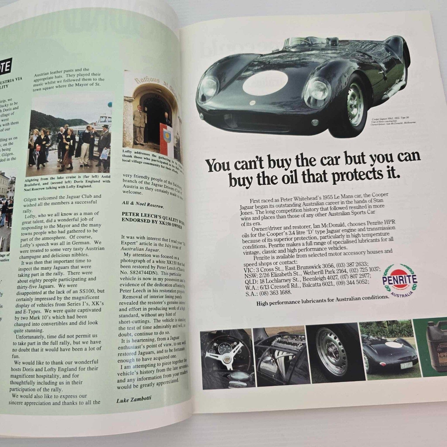 Alona.com.au Australian Jaguar Magazine Issue Oct-Nov 1989 No 29 Drivers Car Club Mk2 - XJ6