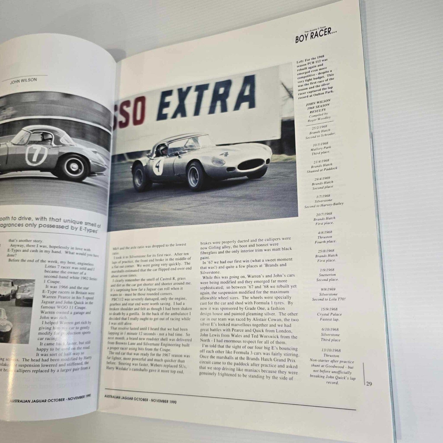 Alona.com.au Australian Jaguar Magazine Issue Oct Nov 1990 No 35 Drivers Car Club V12 XJR-15