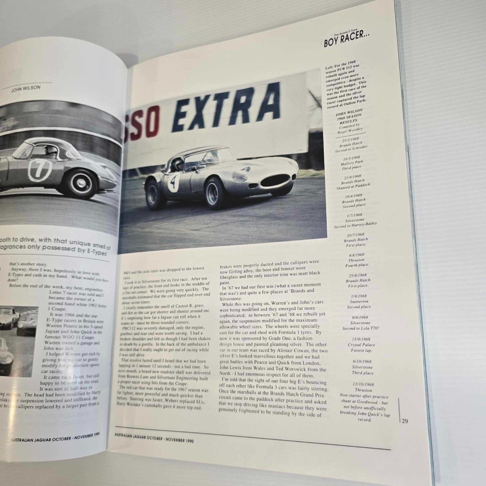 Alona.com.au Australian Jaguar Magazine Issue Oct Nov 1990 No 35 Drivers Car Club V12 XJR-15