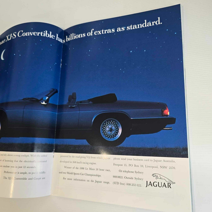 Alona.com.au Australian Jaguar Magazine Issue Oct Nov 1990 No 35 Drivers Car Club V12 XJR-15