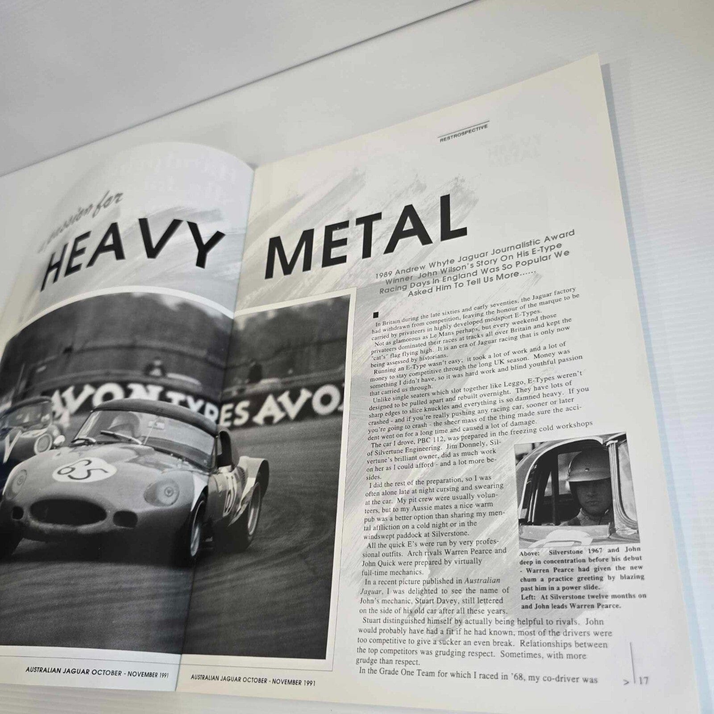 Alona.com.au Australian Jaguar Magazine Issue Oct Nov  1991 No 41 Driver Car Club V-12 E-Type